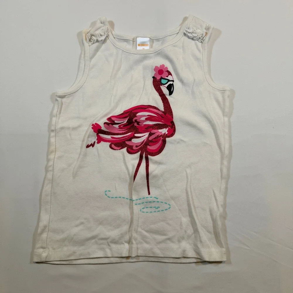 Gymboree Girls Pink Flamingo Tank